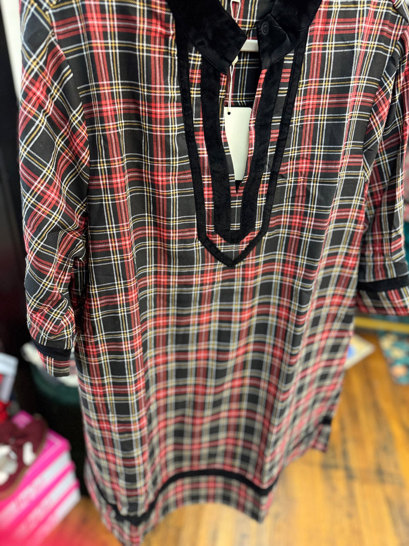 Black Plaid Dress