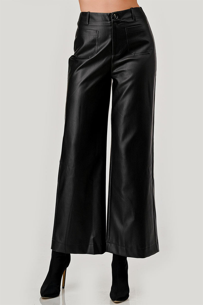 Pleather Pocket Fall Pant