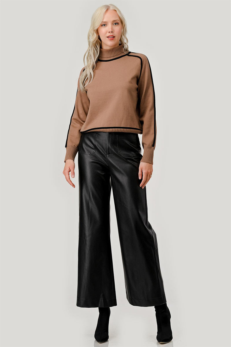 Pleather Pocket Fall Pant